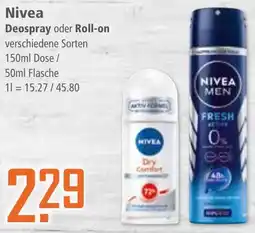 Klaas und Kock Nivea Deospray oder Roll-on Angebot