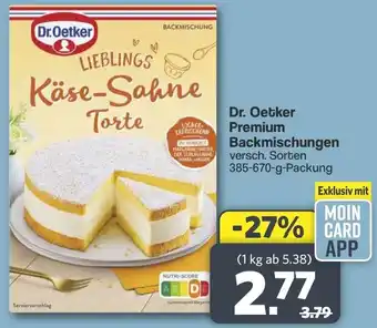 Famila Nord West Dr. Oetker Premium Backmischungen Angebot