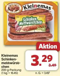 Famila Nord West Kleinemas Schinkenmettwürstchen Angebot