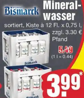 Edeka Fürst Bismarck Mineralwasser Angebot