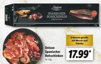 Lidl Deluxe spanischer rohschinken Angebot