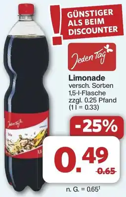 Famila Nord West Jeden Tag Limonade Angebot