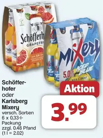 Famila Nord West Schöfferhofer oder Karlsberg Mixery Angebot