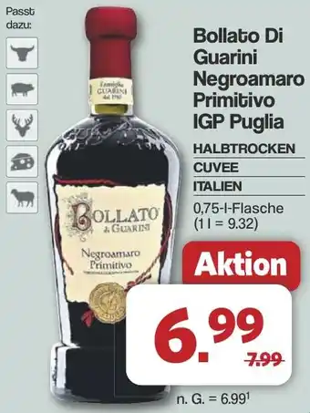 Famila Nord West Bollato Di Guarini Negroamaro Primitivo IGP Puglia Angebot