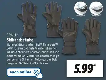 Lidl Crivit skihandschuhe Angebot