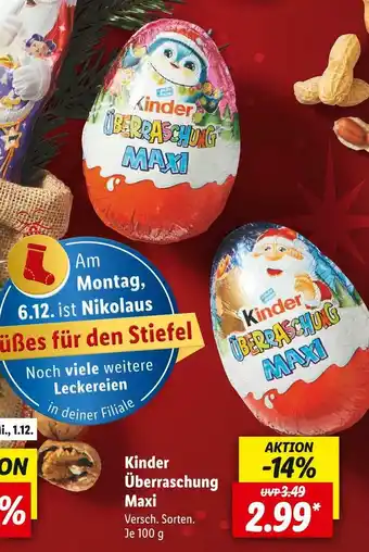 Lidl Ferrero kinder überraschung maxi Angebot