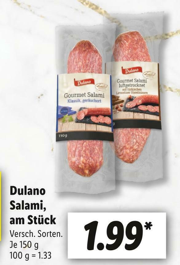 Dulano salami Angebot bei Lidl