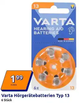 Action Varta Hörgerätebatterien Typ 13 Angebot