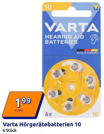 Action Varta Hörgerätebatterien 10 Angebot