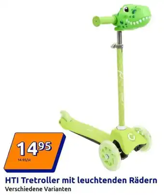 Action HTI Tretroller mit leuchtenden Rädern Angebot