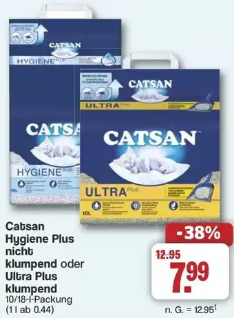 Famila Nord West Catsan Hygiene Plus nicht klumpend oder Ultra Plus klumpend Angebot