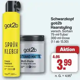 Famila Nord West Schwarzkopf got2b Haarstyling Angebot