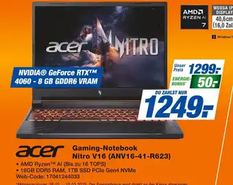 Expert Acer gaming-notebook nitro v16 (anv16-41-r623) Angebot