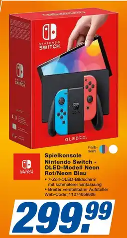 Expert Nintendo spielkonsole nintendo switch - oled-modell neon rot/neon blau Angebot