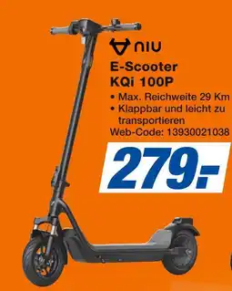 Expert Niu e-scooter kqi 100p Angebot