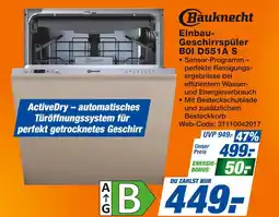 Expert Bauknecht einbau-geschirrspüler boi d551a s Angebot