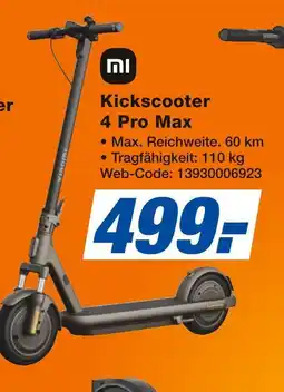 Expert Xiaomi kickscooter 4 pro max Angebot