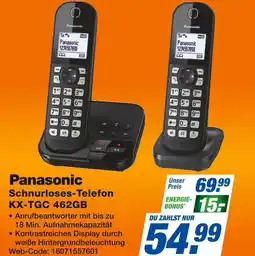 Expert Panasonic schnurloses-telefon kx-tgc 462gb Angebot