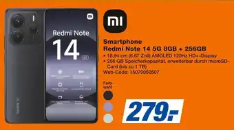 Expert Xiaomi smartphone redmi note 14 5g 8gb + 256gb Angebot