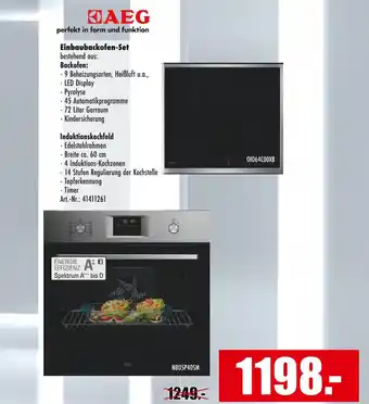 Möbel Mahler Aeg einbaubackofen-set Angebot