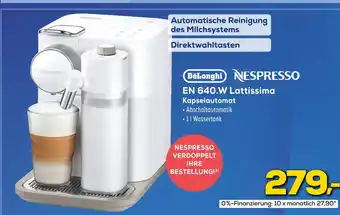 Euronics Delonghi en 640.w lattissima kapselautomat Angebot