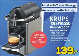 Euronics Krups pixie xn306t kapselautomat Angebot