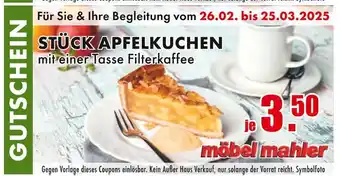 Möbel Mahler Möbel mahler stück apfelkuchen Angebot