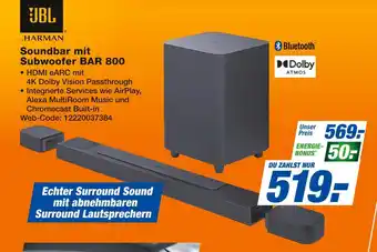 Expert Jbl soundbar mit subwoofer bar 800 Angebot