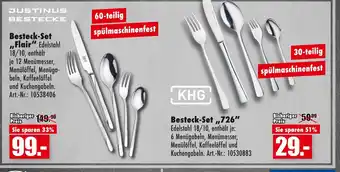 Möbel Mahler Justinus bestecke, khg besteck-set „flair“ oder besteck-set „726“ Angebot