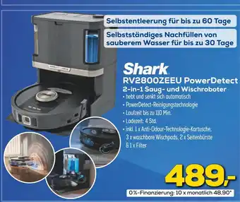 Euronics Shark rv2800zeeu powerdetect 2-in-1 saug- und wischroboter Angebot