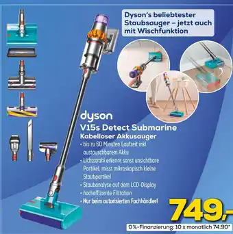 Euronics Dyson v15s detect submarine kabelloser akkusauger Angebot