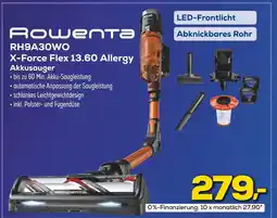 Euronics Rowenta x-force flex 13.60 allergy akkusauger rh9a30wo Angebot