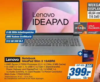 Expert Lenovo notebook ideapad slim 3 16abr8 Angebot