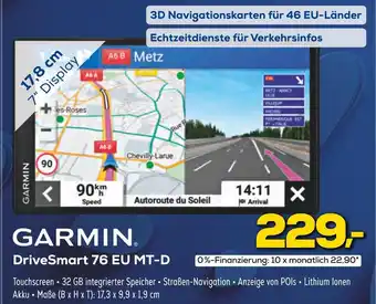 Euronics Garmin drivesmart 76 eu mt-d Angebot