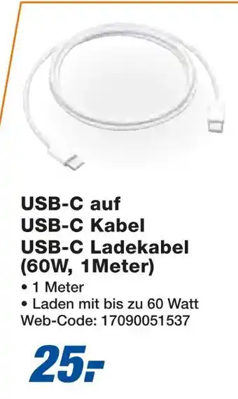 Expert Usb-c auf usb-c kabel usb-c ladekabel (60w, 1meter) Angebot