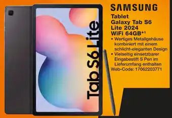 Expert Samsung tablet galaxy tab s6 lite 2024 wifi 64gb Angebot