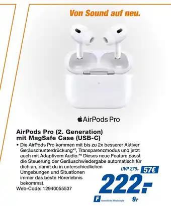 Expert Apple airpods pro (2. generation) mit magsafe case (usb-c) Angebot