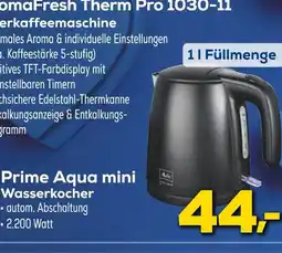 Euronics Melitta prime aqua mini wasserkocher Angebot