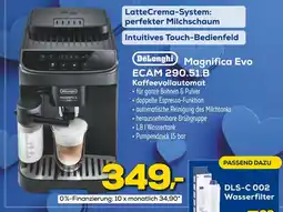 Euronics Delonghi magnifica evo ecam 290.51.b kaffeevollautomat Angebot