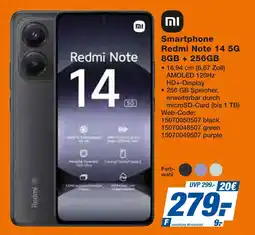 Expert Mi smartphone redmi note 14 5g 8gb + 256gb Angebot