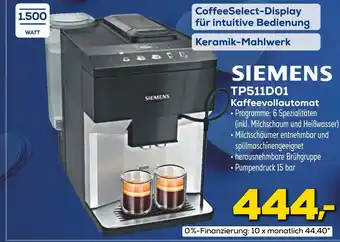 Euronics Siemens tp511d01 kaffeevollautomat Angebot