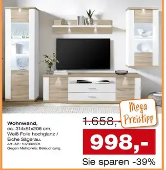 Möbel Inhofer Wohnwand Angebot