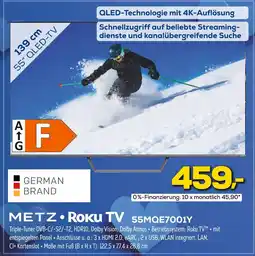 Euronics Metz roku tv 55mqe7001y Angebot