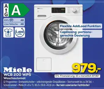 Euronics Miele wcb 200 wps waschaautomat Angebot