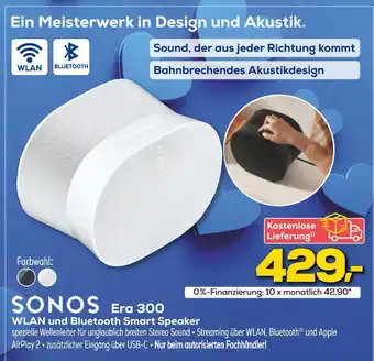 Euronics Sonos era 300 wlan und bluetooth smart speaker Angebot