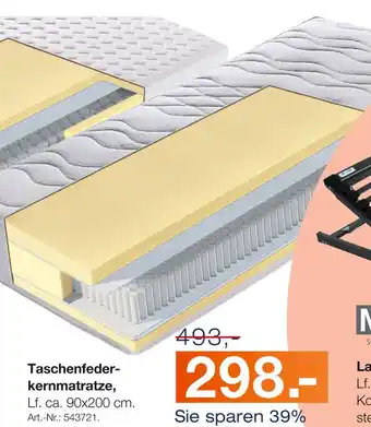 Möbel Inhofer Taschenfederkernmatratze Angebot