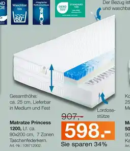 Möbel Inhofer Hemafa matratze 1200 Angebot