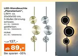 Möbel Inhofer Led-wandleuchte planetarium Angebot