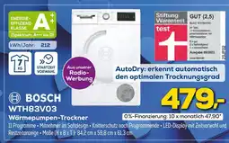 Euronics Bosch wth83v03 wärmepumpen-trockner Angebot