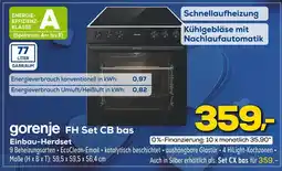 Euronics Gorenje fh set cb bas einbau-herdset Angebot